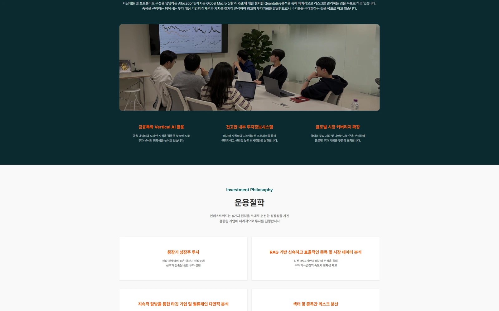 INVESTWITH 자산운용사 WEBSITE 웹사이트 화면 7